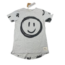 Load image into Gallery viewer, unisex Milk &amp; Masuki, organic cotton blend t-shirt/top, smiley, NEW, size 7,  