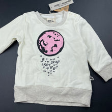 Load image into Gallery viewer, Girls Milk &amp; Masuki, fleece lined organic cotton sweater, world, NEW, size 1,  