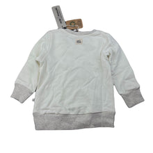 Load image into Gallery viewer, Girls Milk &amp; Masuki, fleece lined organic cotton sweater, world, NEW, size 1,  