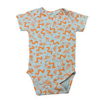 Load image into Gallery viewer, unisex Milk &amp; Masuki, lightweight organic cotton romper, birds, EUC, size 0,  