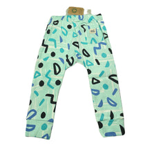 Load image into Gallery viewer, unisex Milk &amp; Masuki, organic cotton leggings/bottoms, memphis, NEW, size 2,  