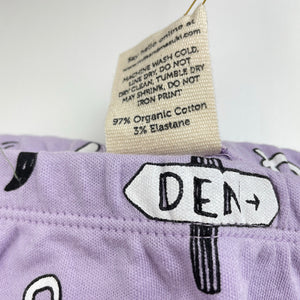 unisex Milk & Masuki, organic cotton leggings/bottoms, fox dreaming, NEW, size 2,  