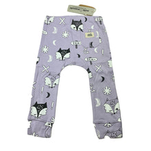 Load image into Gallery viewer, unisex Milk &amp; Masuki, organic cotton leggings/bottoms, fox dreaming, NEW, size 2,  
