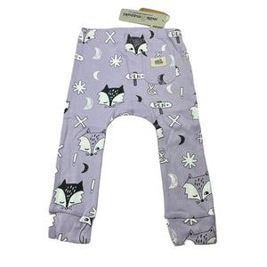 unisex Milk & Masuki, organic cotton leggings/bottoms, fox dreaming, NEW, size 2,  