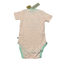 Load image into Gallery viewer, Girls Milk &amp; Masuki, stretchy organic cotton bodysuit, cheeky cat, NEW, size 0,  