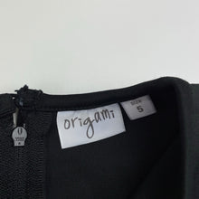 Load image into Gallery viewer, Girls Origami, long sleeve party/formal dress, EUC, size 5, L: 60cm