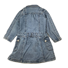 Load image into Gallery viewer, Girls Fun Spirit, blue denim long sleeve dress, GUC, size 4, L: 54cm
