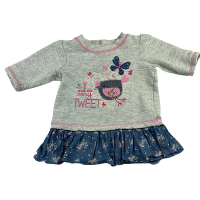 Tiny Little Wonders casual long sleeve sweater dress, size 00, Pre-loved