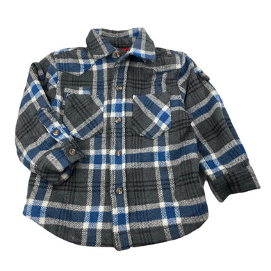 Boys Target, fleece lined winter shirt/shacket, EUC, size 3,  