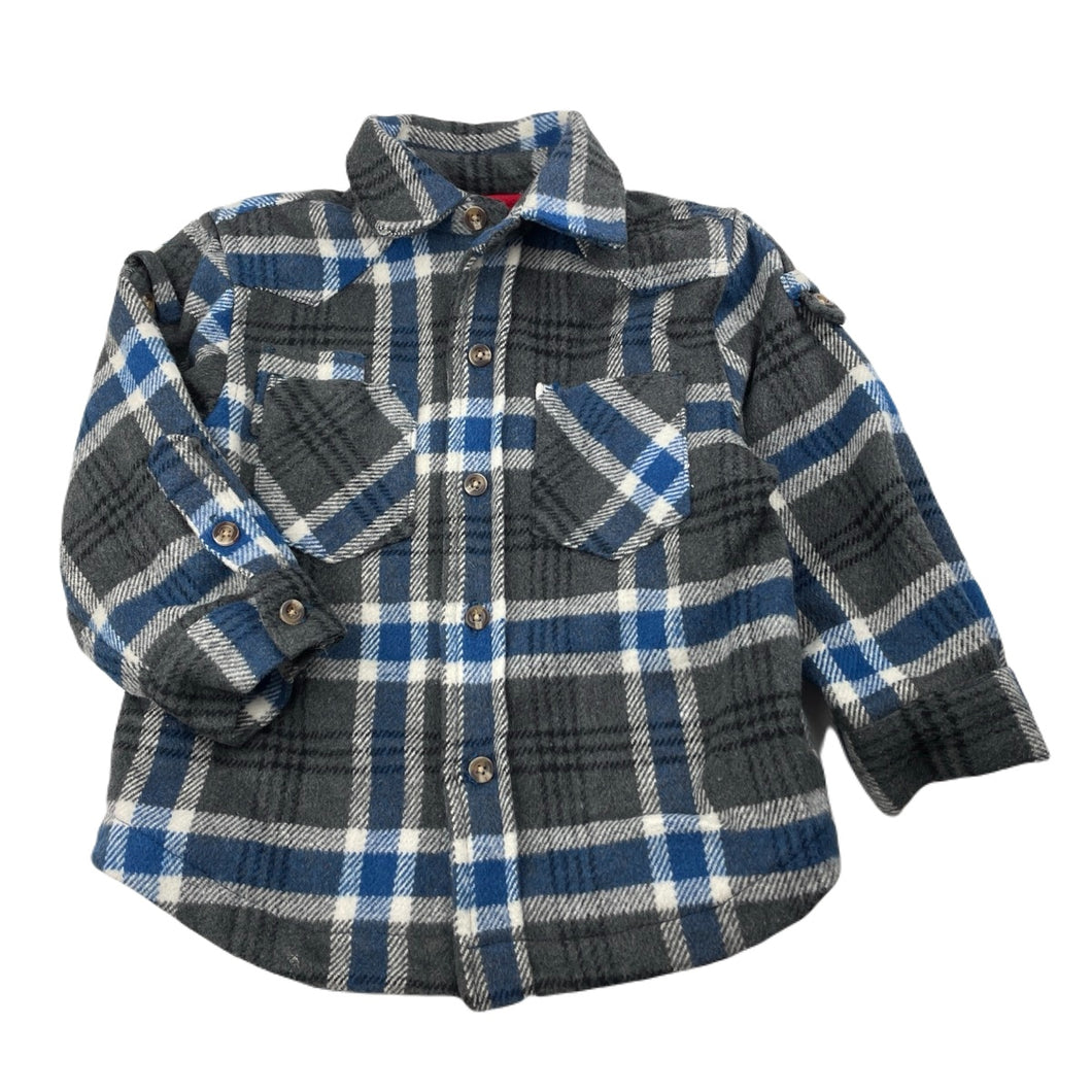 Boys Target, fleece lined winter shirt/shacket, EUC, size 3,  