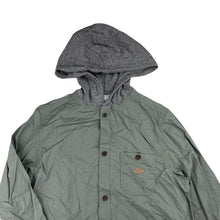 Load image into Gallery viewer, Boys Target, khaki cotton hooded shirt, EUC, size 10,  