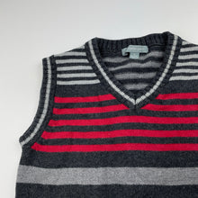 Load image into Gallery viewer, Boys Pumpkin Patch, knitted cotton vest/sleeveless sweater, GUC, size 3,  