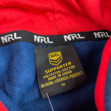 Load image into Gallery viewer, unisex NRL Suporter, Sydney Roosters fleece lined hoodie sweater, NEW, size 10,  