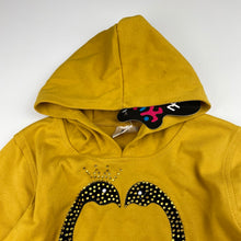 Load image into Gallery viewer, Girls ZIYIFANG, embellished hooded lightweight sweater, armpit to armpit: 35cm, shoulder to cuff: 39cm, NEW, size 6-7,  