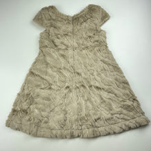 Load image into Gallery viewer, Girls Fanny Look, lined faux fur &amp; sequin dress, EUC, size 4, L: 52cm