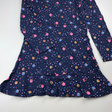 Load image into Gallery viewer, Girls Target, navy cotton long sleeve dress, EUC, size 10, L: 67cm