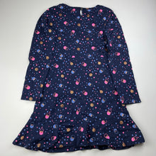 Load image into Gallery viewer, Girls Target, navy cotton long sleeve dress, EUC, size 10, L: 67cm