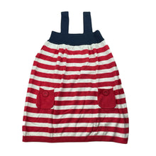 Load image into Gallery viewer, Girls Milkshake, knitted cotton summer dress, light marks, FUC, size 4, L: 53cm
