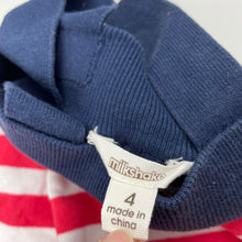 Load image into Gallery viewer, Girls Milkshake, knitted cotton summer dress, light marks, FUC, size 4, L: 53cm