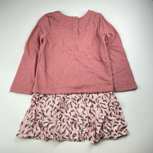 Load image into Gallery viewer, Girls Pumpkin Patch, spliced casual long sleeve dress, GUC, size 5, L: 56cm