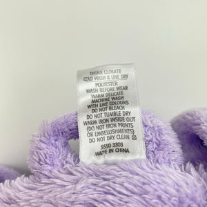 Girls Target, purple fleece dressing gown/bath robe, L: 73cm, GUC, size 5,  