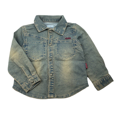 Boys COOKIE, stretch denim shirt, poppers, FUC, size 3,  