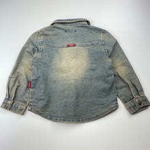 Load image into Gallery viewer, Boys COOKIE, stretch denim shirt, poppers, FUC, size 3,  