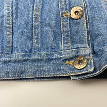 Load image into Gallery viewer, Girls L&amp;D, collarless denim jacket, GUC, size 7,  