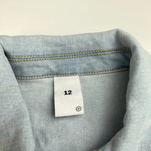 Load image into Gallery viewer, Girls Target, lightweight stretch denim jacket, GUC, size 12,  