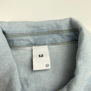 Girls Target, lightweight stretch denim jacket, GUC, size 12,  