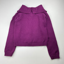 Load image into Gallery viewer, Girls Esprit, purple knitted cotton sweater/jumper, EUC, size 7,  