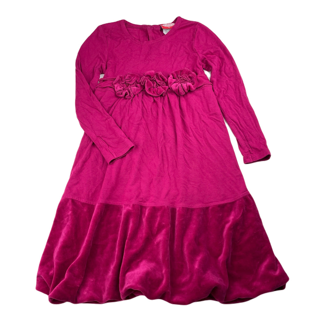 Girls CANDY STRIPES, stretchy long sleeve party dress, GUC, size 5, L: 61cm