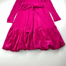 Load image into Gallery viewer, Girls CANDY STRIPES, stretchy long sleeve party dress, GUC, size 5, L: 61cm