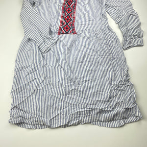 Girls Tilii, embroidered lightweight viscose dress, NEW, size 14, L: 75cm