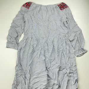 Girls Tilii, embroidered lightweight viscose dress, NEW, size 14, L: 75cm