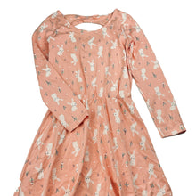 Load image into Gallery viewer, Girls Target, cotton long sleeve dress, rabbits, EUC, size 7, L: 65cm
