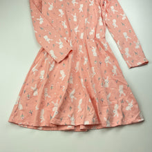 Load image into Gallery viewer, Girls Target, cotton long sleeve dress, rabbits, EUC, size 7, L: 65cm