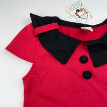Load image into Gallery viewer, Girls Budingguo, fleece lined short sleeve dress, armpit to armpit: 33cm, NEW, size 6-7, L: 56cm