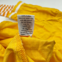 Load image into Gallery viewer, Girls Hide &amp; SEEK, yellow cotton long sleeve dress, NEW, size 5, L: 57cm