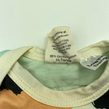 Load image into Gallery viewer, unisex Milk &amp; Masuki, organic cotton blend romper, colour field, EUC, size 0000,  