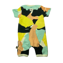 Load image into Gallery viewer, unisex Milk &amp; Masuki, organic cotton blend romper, colour field, EUC, size 0000,  