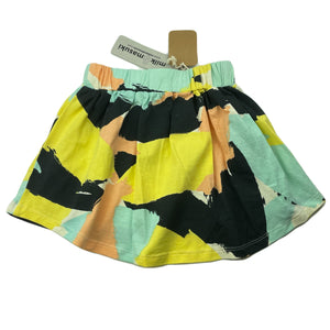 Girls Milk & Masuki, organic cotton blend skirt, elasticated, colour field, NEW, size 3,  