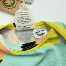 Load image into Gallery viewer, Girls Milk &amp; Masuki, organic cotton blend romper dress, colour field, NEW, size 000, L: 32cm