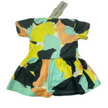 Load image into Gallery viewer, Girls Milk &amp; Masuki, organic cotton blend romper dress, colour field, NEW, size 000, L: 32cm