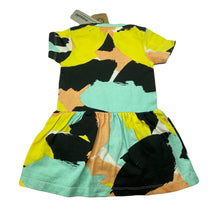 Load image into Gallery viewer, Girls Milk &amp; Masuki, organic cotton blend romper dress, colour field, NEW, size 0, L: 43cm