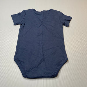 unisex Anko, soft cotton bodysuit/romper, GUC, size 00,  