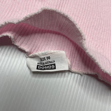 Load image into Gallery viewer, Girls Bonds, set of 2 pink ribbed cotton singlet tops, GUC, size 00,  
