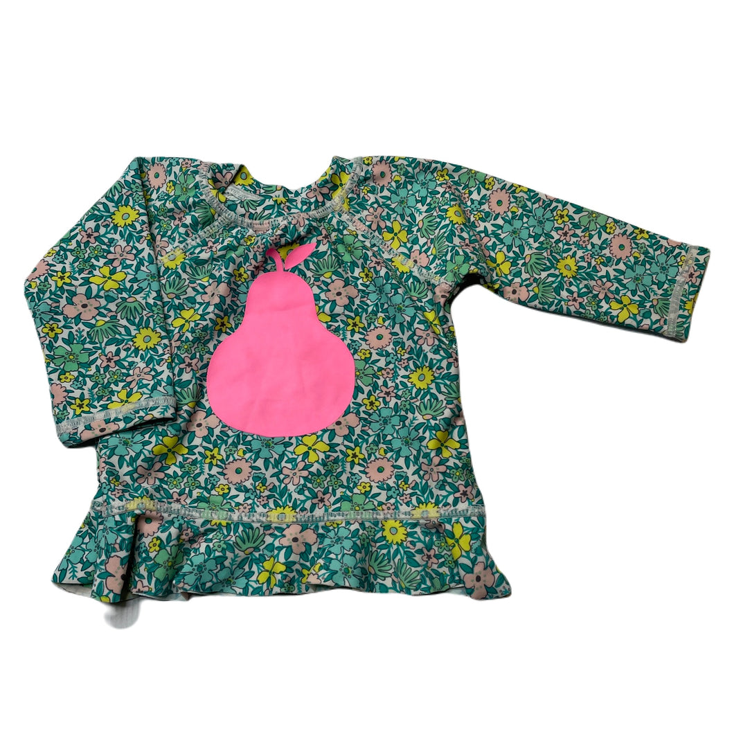 Girls Cotton On, floral long sleeve rashie / swim top, EUC, size 00,  