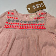 Load image into Gallery viewer, Girls Cotton On, embroidered lined crinkle cotton dress, NEW, size 2, L: 49cm