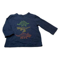 Load image into Gallery viewer, Boys Target, navy cotton long sleeve top, dinosaurs, GUC, size 1,  